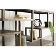 Wright I 16L x 66W Brown Wood Multi-Level Shelf Console Table (Set of 2)