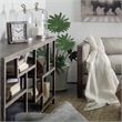 Wright I 16L x 66W Brown Wood Multi-Level Shelf Console Table (Set of 2)