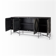 Mercana Hogarth I Solid Wood 2 Drawer 4 Cabinet Sideboard in Brown