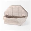 Mercana Stowe I Solid Wood Hinged Top with Storage Coffee Table in Brown