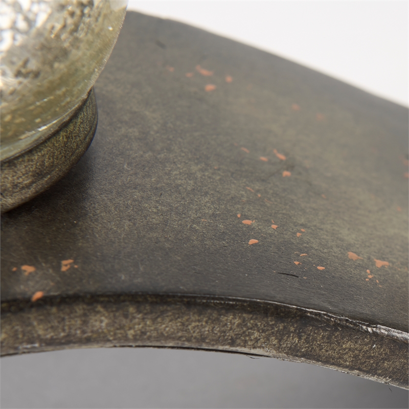 Mercana Lux Copper Metal Five Hurricane Glass Holder Table Candle Holder