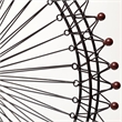 Mercana London Eye Ferris Wheel Object in Gray metal
