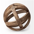 Mercana Tibik Brown Wood Decorative Orb