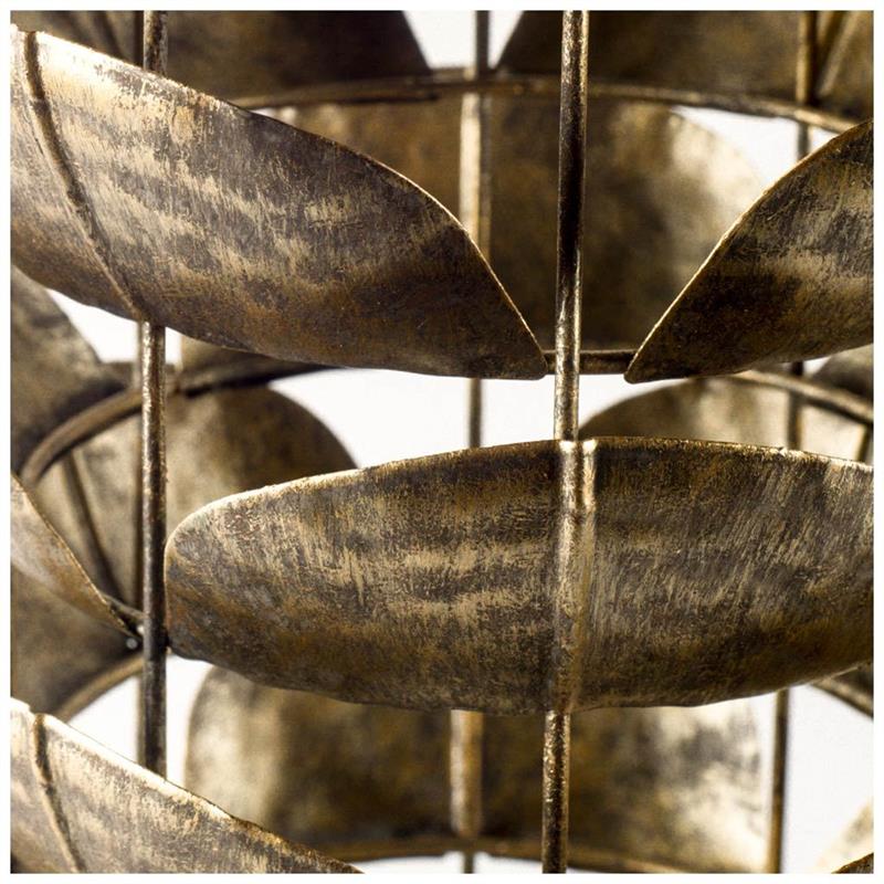Mercana Henley I Small Bronze Metal Decorative Table Candle Holder