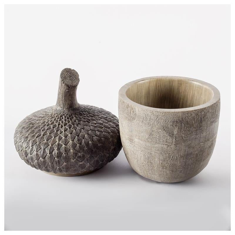 Mercana Mandor I Small Brown Resin Acorn Box