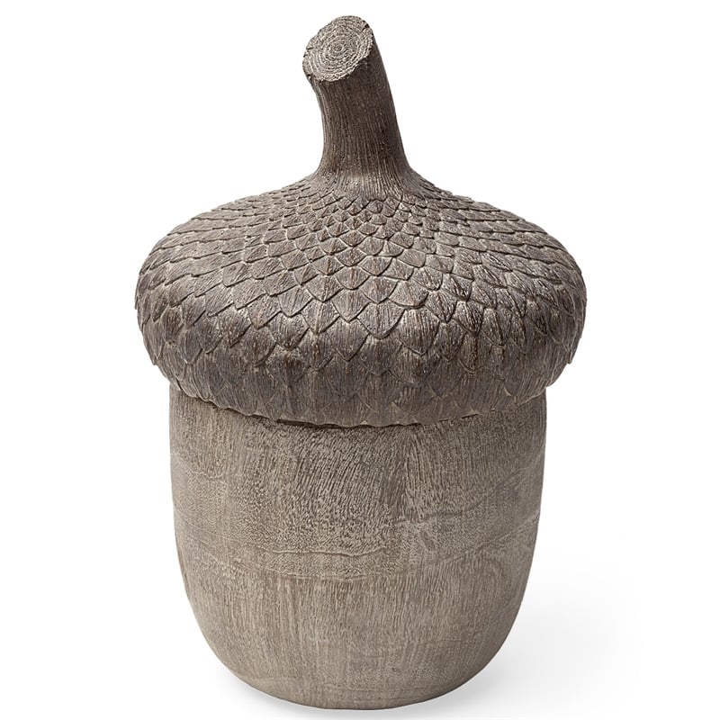 Mercana Mandor I Small Brown Resin Acorn Box