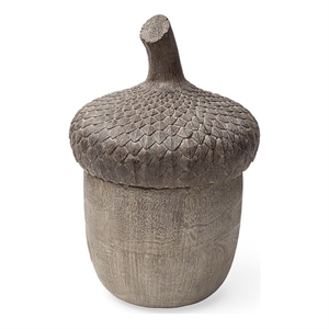 Mercana Mandor I Small Brown Resin Acorn Box