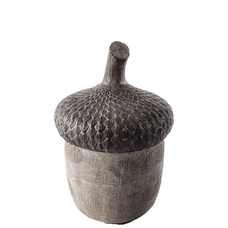 Mercana Mandor I Small Brown Resin Acorn Box