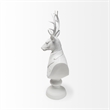 Mercana Mozart White Resin Decorative Deer Bust in a White Suit