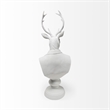 Mercana Mozart White Resin Decorative Deer Bust in a White Suit