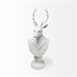 Mercana Mozart White Resin Decorative Deer Bust in a White Suit
