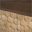 Mercana Swordfish 72x18 Two-Tone Brown Solid Wood Cabinet 4 Door Sideboard