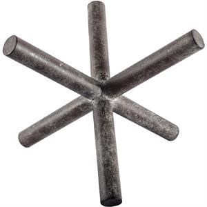 Mercana Astericks I 7.8&quotH Black Metal decor object