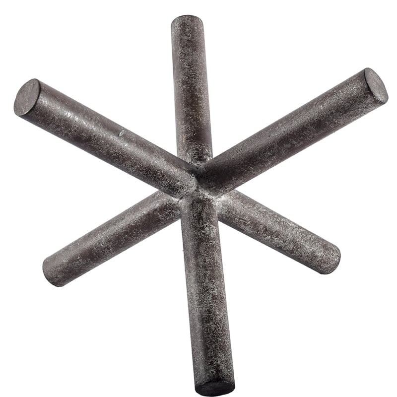 Mercana Astericks III 4.8H Black Metal decor object