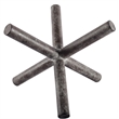 Mercana Astericks III 4.8H Black Metal decor object