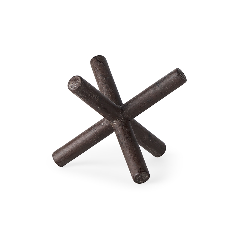 Mercana Astericks III 4.8H Black Metal decor object