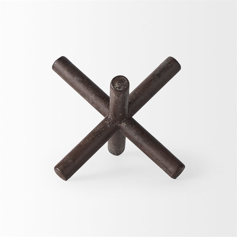 Mercana Astericks III 4.8H Black Metal decor object