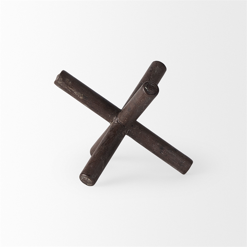 Mercana Astericks III 4.8H Black Metal decor object