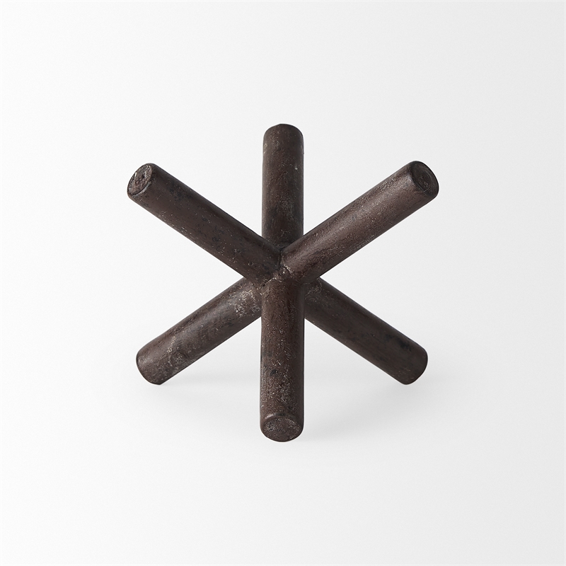 Mercana Astericks III 4.8H Black Metal decor object
