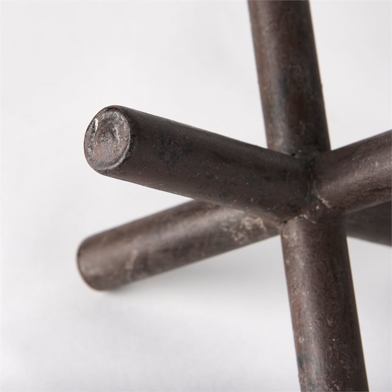 Mercana Astericks III 4.8H Black Metal decor object
