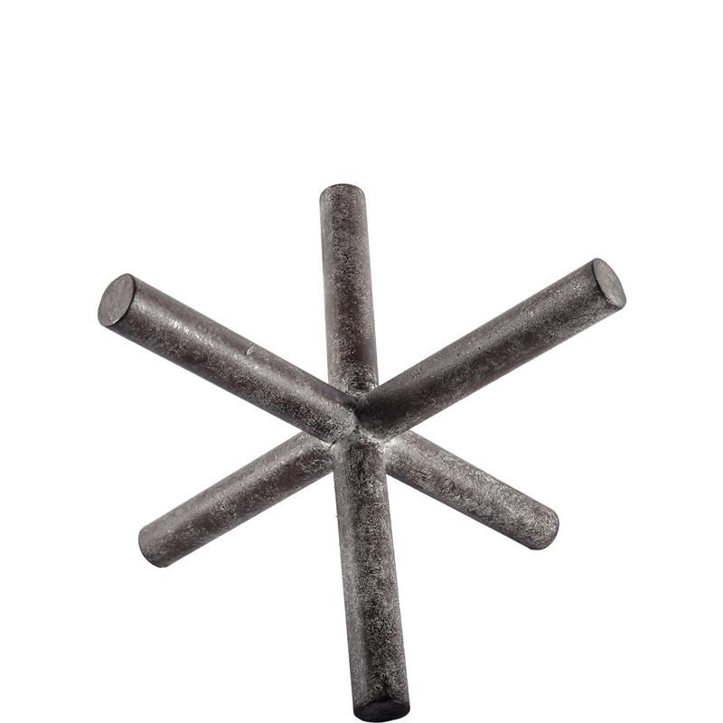 Mercana Astericks III 4.8H Black Metal decor object