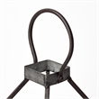 Mercana Kingston I Large Rustic Black Metal Framed Table Candle Holder