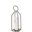 Mercana Kingston I Large Rustic Black Metal Framed Table Candle Holder