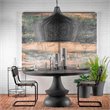 Mercana Coolie Metal Mesh-Style 4 Bulb Chandelier in Black