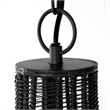 Mercana Coolie Metal Mesh-Style 4 Bulb Chandelier in Black