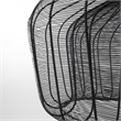 Mercana Coolie Metal Mesh-Style 4 Bulb Chandelier in Black