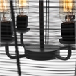 Mercana Coolie Metal Mesh-Style 4 Bulb Chandelier in Black