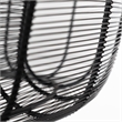 Mercana Coolie Metal Mesh-Style 4 Bulb Chandelier in Black