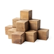 Mercana Rubik Rustic Brown Decorative Wood Cube Sculpture