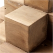 Mercana Rubik Rustic Brown Decorative Wood Cube Sculpture