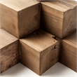 Mercana Rubik Rustic Brown Decorative Wood Cube Sculpture