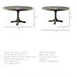 Barrett IV Round Dining Table made with Brown Mango Wood (Set of 2)