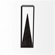 Mercana Memphis I Large Square Framed 3-D Black Metal Pyramid