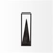 Mercana Memphis II Medium Black Metal Framed 3-D Pyramid