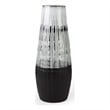 Mercana Tanami I Tall Dark Brown/White Decorative Ceramic Vase