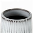 Mercana Tanami I Tall Dark Brown/White Decorative Ceramic Vase