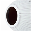 Mercana Tanami II Short Dark Brown/White Glazed Ceramic Vase