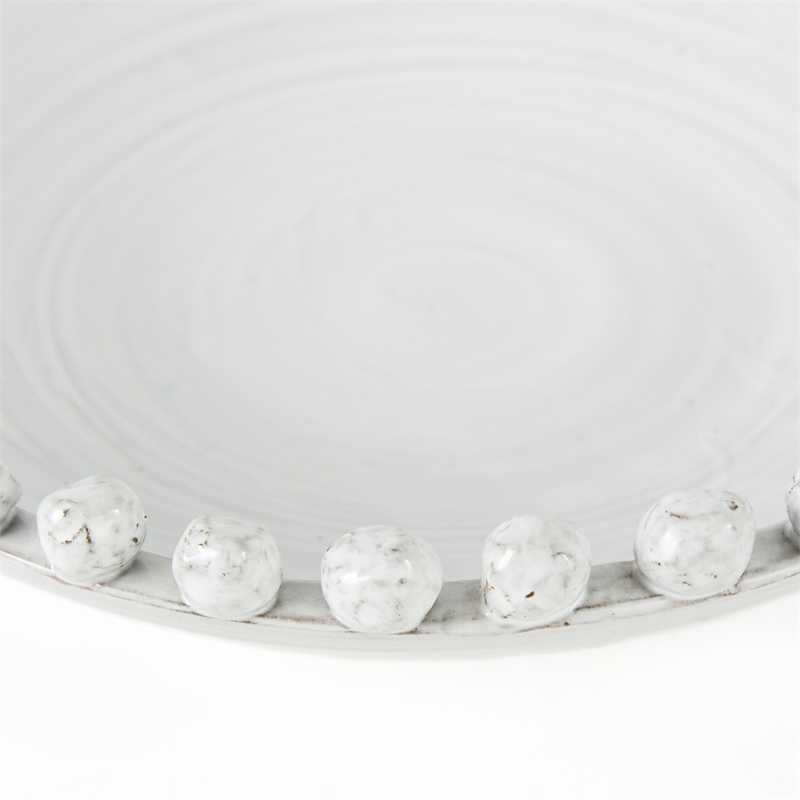 Mercana Basin Large Off White Ceramic Decorative Bowl