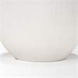 Mercana Karakum I Short White Textured Ceramic Vase