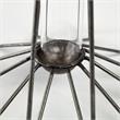Mercana Madeline II Large Gunmetal Gray Metal Glass Test Tube Vase