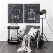 Mercana Madeline II Large Gunmetal Gray Metal Glass Test Tube Vase
