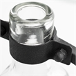 Mercana Monica I Short Black Metal Glass Bottle Vase