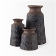 Mercana Sefina II Medium Brown/Black Patterned Ceramic Vase