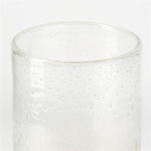Mercana Adriatic I Small Brushed Gold Metal Glass Vase