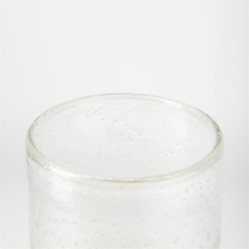 Mercana Adriatic I Small Brushed Gold Metal Glass Vase