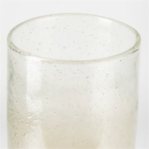 Mercana Adriatic II Large Brushed Gold Metal Glass Vase